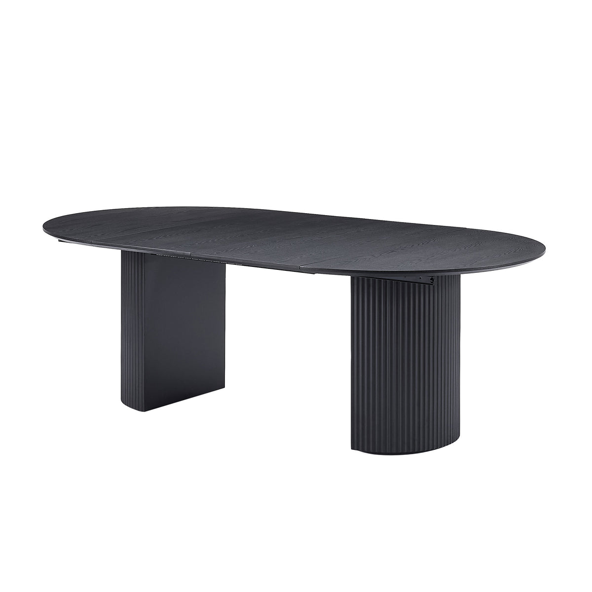 Expandable Dining Table,Solid Top Extending Table Modern Kitchen Table, Leisure Desk for Kitchen Dining Living Room Apartment.BLACK - Grand Goldman Shop