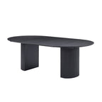 Expandable Dining Table,Solid Top Extending Table Modern Kitchen Table, Leisure Desk for Kitchen Dining Living Room Apartment.BLACK - Grand Goldman Shop