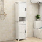 Double Door Narrow Height Slim Floor Standing Cabinet - Grand Goldman Shop