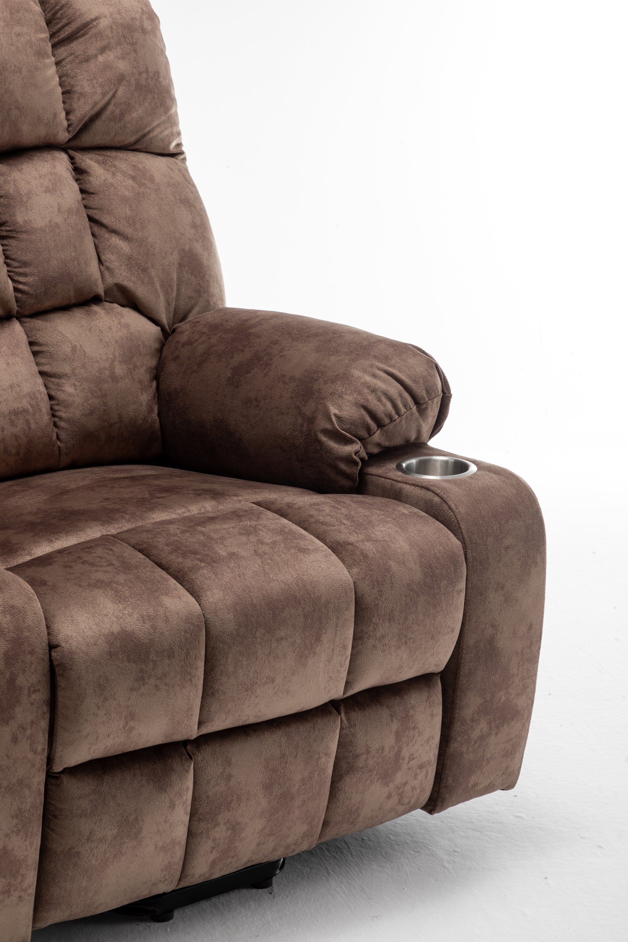 Lift Chair for Big and Tall Person with Inconvenient Legs: High Density Foam Lift Sofa with Heat and Massage, 2 Pockets, 2 Cup Holder, 2 Remote, 2 OKIN Motor - Grand Goldman Shop