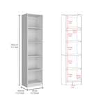 Davie 3 Piece Home Bookcase set, 60' Wide with 14 Shelves ,  Living Room Set Set  White - Grand Goldman