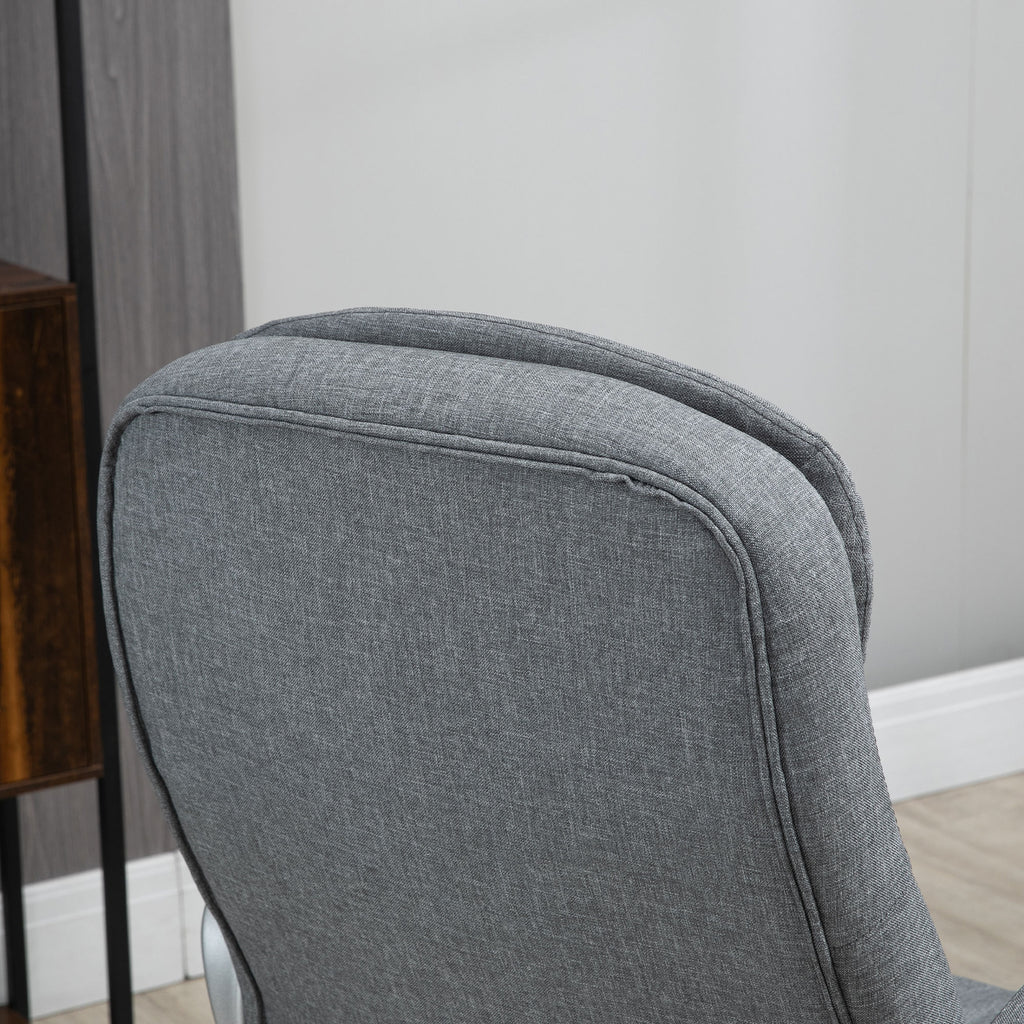High Back Home Office Chair Executive Computer Chair with Adjustable Height, Upholstered Thick Padding Headrest and Armrest -