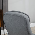 High Back Home Office Chair Executive Computer Chair with Adjustable Height, Upholstered Thick Padding Headrest and Armrest -