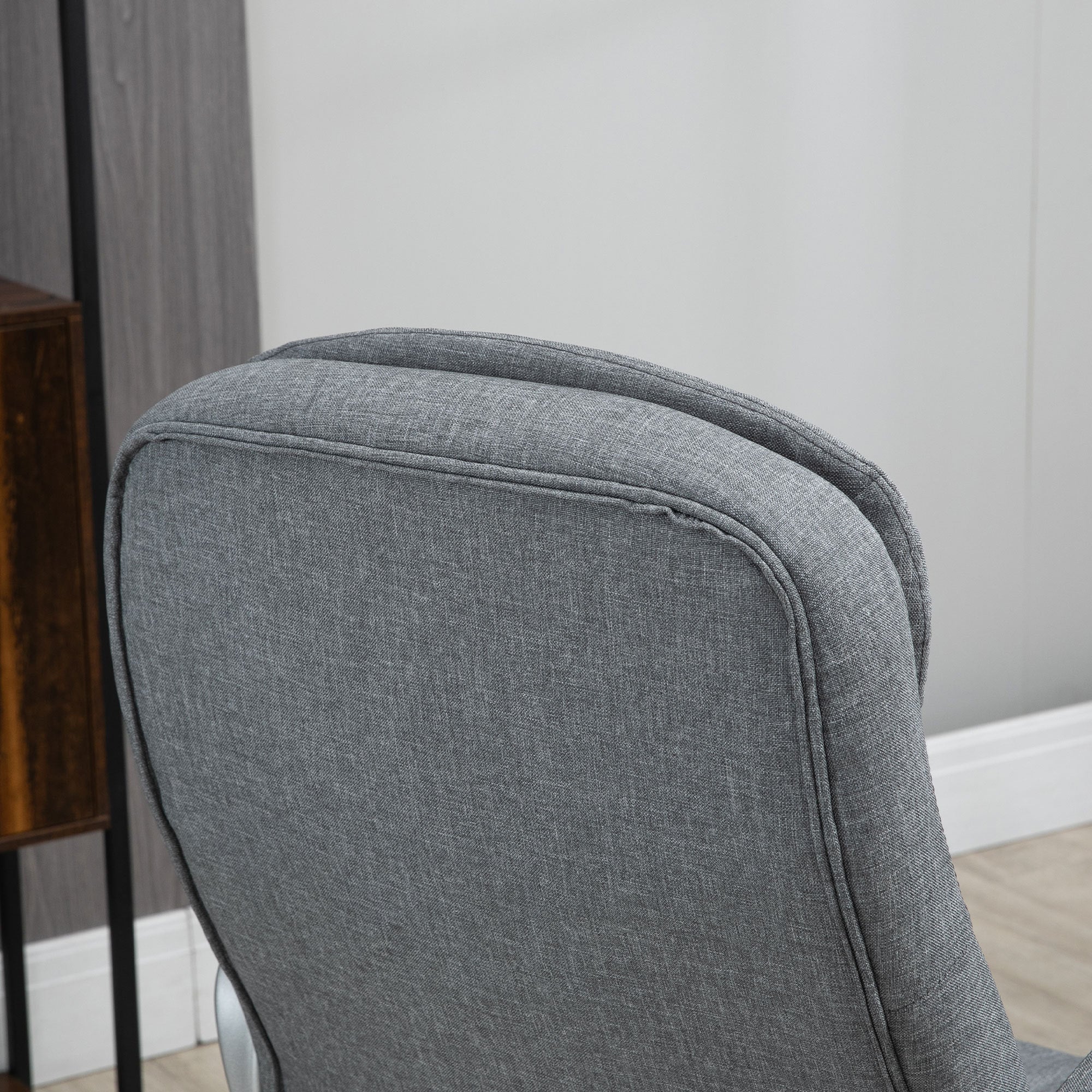 High Back Home Office Chair Executive Computer Chair with Adjustable Height, Upholstered Thick Padding Headrest and Armrest -