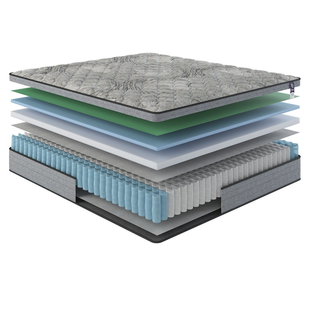 NapQueen Elite Series Machka 12 Inch Full Size Cooling Gel Memory Foam Hybrid Mattress in Grey+White, Foam+Spring, Designed for Pressure Relief and Orthopedic Support - Grand Goldman Shop