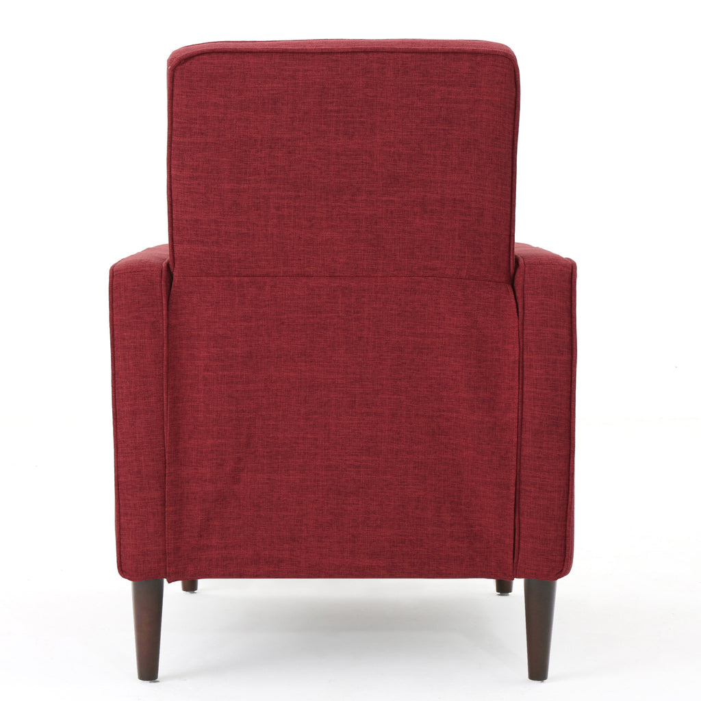 Macedonia Mid-Century Modern Button Tufted Fabric Recliner - Grand Goldman Shop
