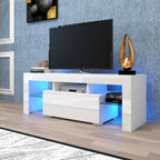 Entertainment TV Stand, Large TV Stand TV Base Stand with LED Light TV Cabinet. - Grand Goldman Shop