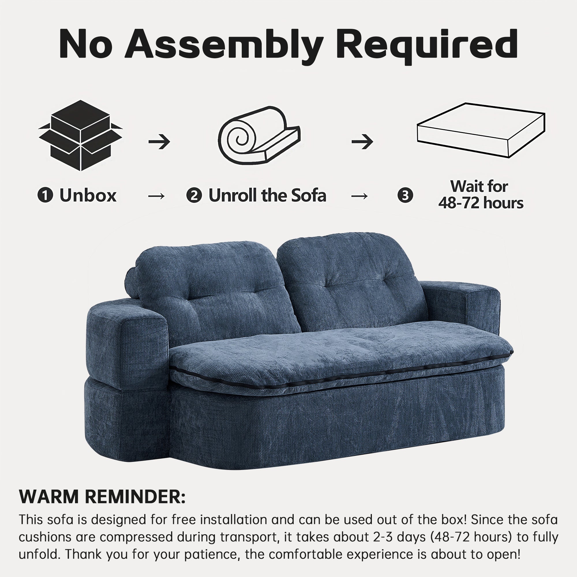 Modern Floor Sofa with 2 Pillows,Convertible Corduroy Fabric Foam-Filled Sleeper Sofa Bed, no assembly required,Convertible Sofa Cushion Unfolds into Quilt,Folding Mattress for Living Room,Playroom - Grand Goldman Shop