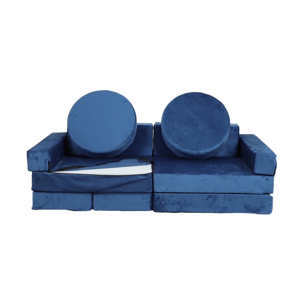 Stylish 14pcs Kids Sofa Modular Play Couch,Child Sectional Sofa to Boost Creativity,Boys and Girls DIY Creativing Playroom Co