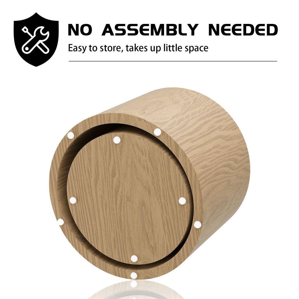 MDF with ash/oak/walnut veneer sidetable/coffee table/end table/ottoman(walnut) - Grand Goldman Shop