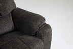 Old age electric lift chair, flat high density foam electric sofa, with heating and massage functions, can tilt to 180 degrees, 2 pocket cup holders, 2 remote controls, 4 OKIN motors - Grand Goldman Shop