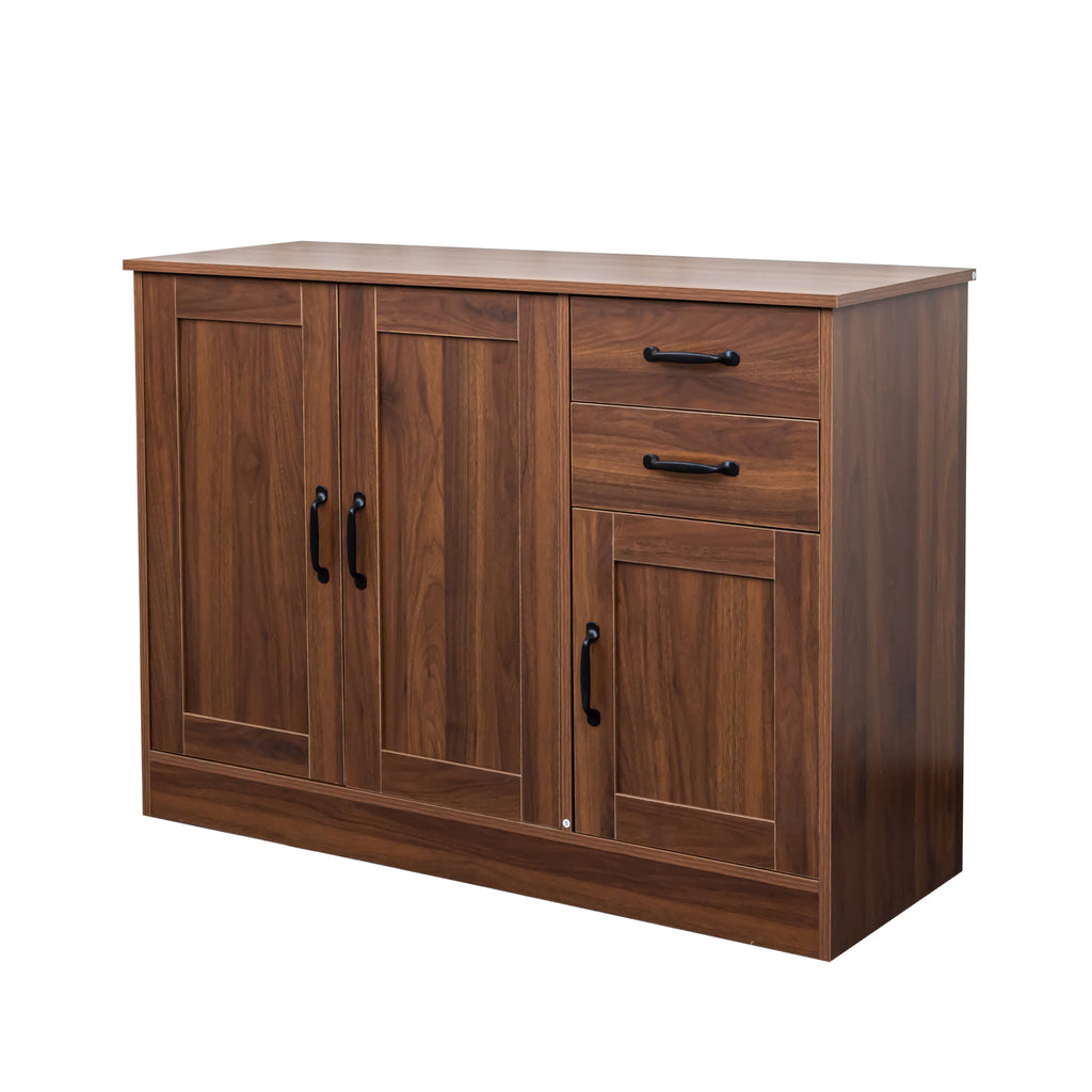 Modern Wood Buffet Sideboard with 2 doors&1 Storage and 2drawers -Entryway Serving Storage Cabinet Doors-Dining Room Console, 43.3 Inch - Grand Goldman Shop
