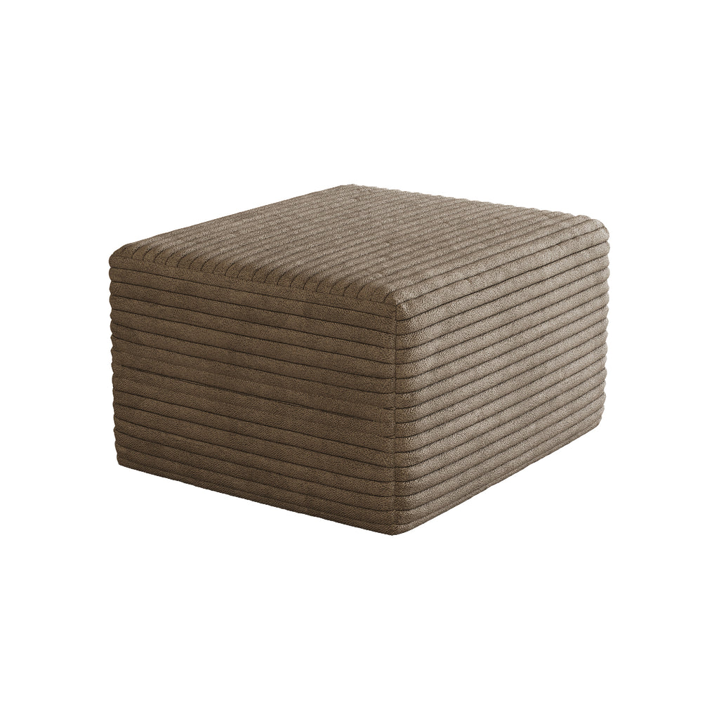 Sofa ottoman ,No Assembly Required,Camel(Plush Corduroy Fabric) - Grand Goldman Shop