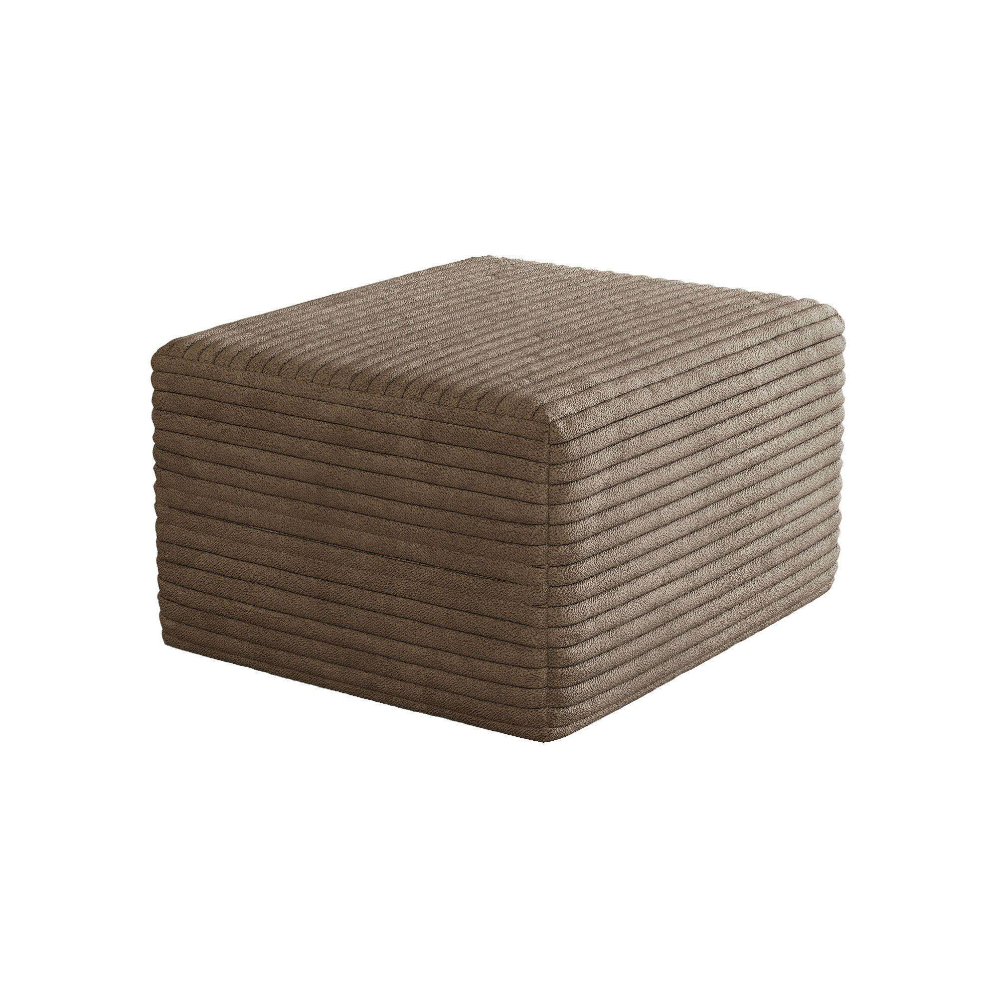 Sofa ottoman ,No Assembly Required,Camel(Plush Corduroy Fabric) - Grand Goldman Shop