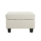 Upholstered Ottoman, Beige - Grand Goldman Shop