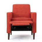 Macedonia Mid-Century Modern Button Tufted Fabric Recliner - Grand Goldman Shop