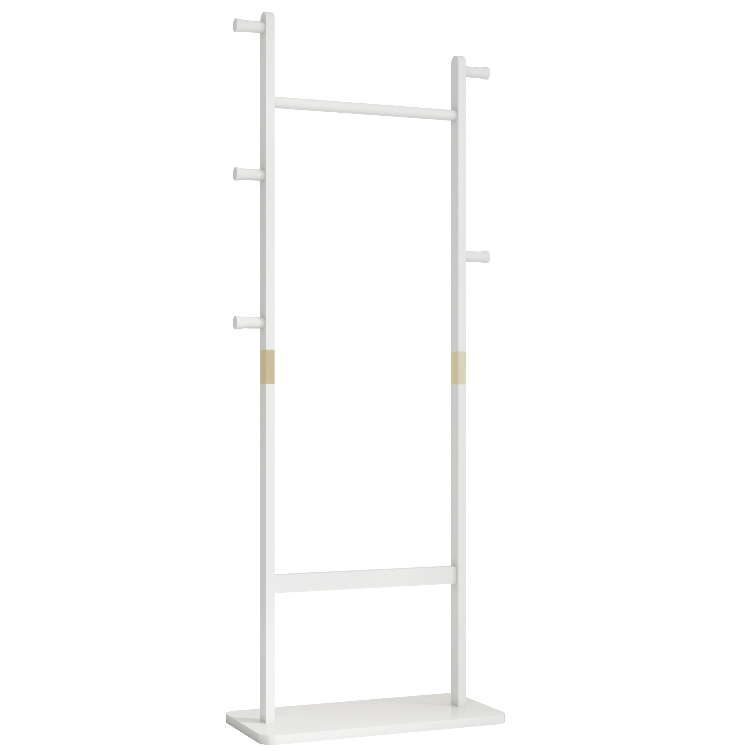 Coat Racks solid wood hanger 23.6* 11*71 in Solid environmental protection easy to assemble beautiful can be placed in the bedroom/entrance/living room (white) - Grand Goldman Shop