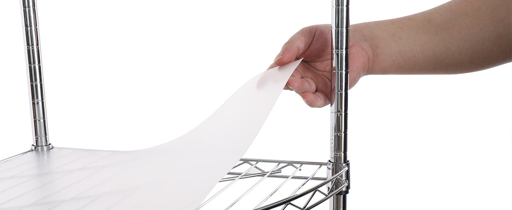 6 Tier Shelf Corner Wire Shelf Rack Adjustable Metal Heavy Duty Free Standing Corner Storage Display Chrome Rack for Bathroom, Living Room, Kitchen - Chrome - Grand Goldman Shop