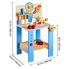 Wooden Tool Bench for Kids 3 Years+ Toy Workbench Pretend Play Toy Kits - Grand Goldman