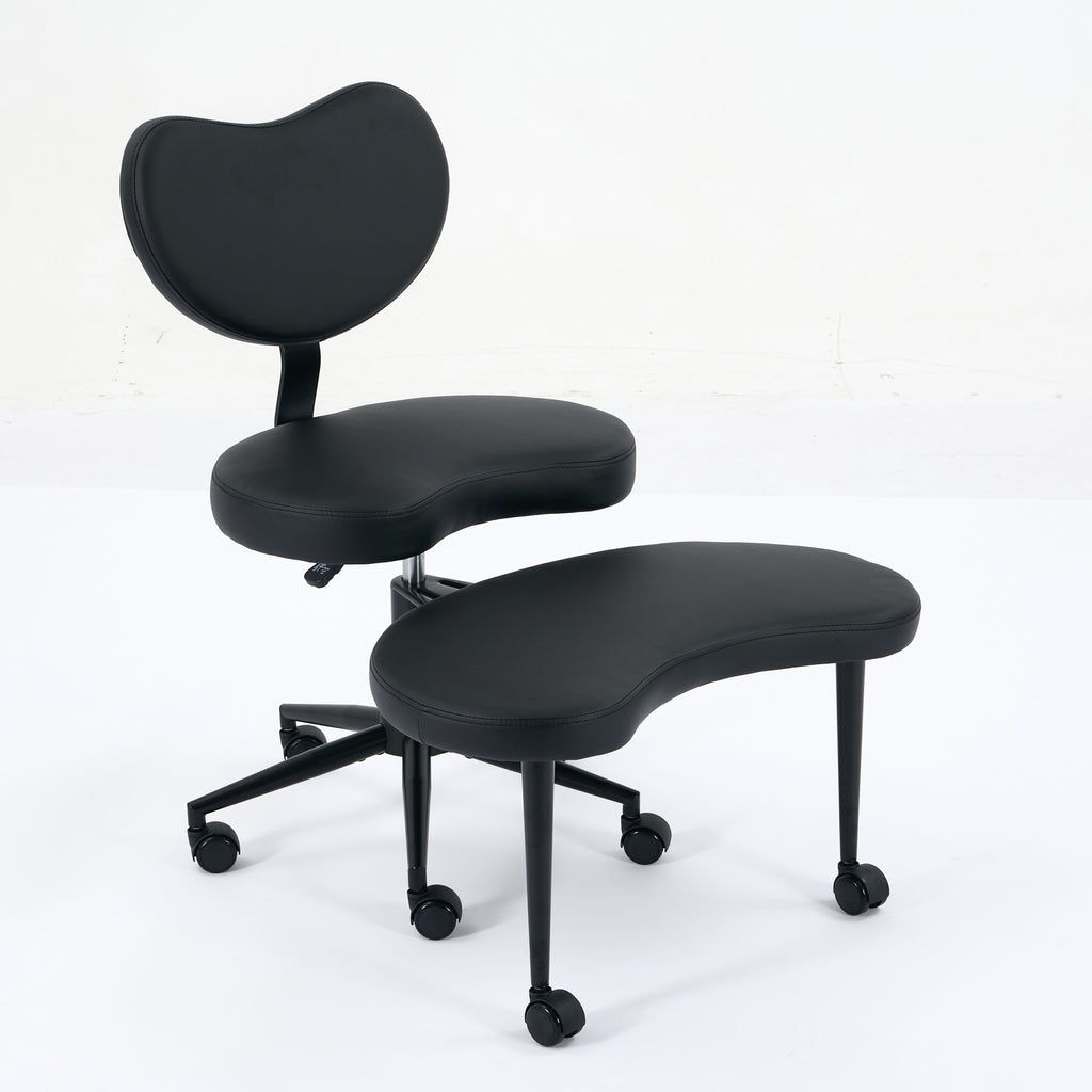Meditation Chair Plus, Cross Legged Chair with Wheels, ADHD Chair, Criss Cross Desk Chair with Lumbar Support and Adjustable 