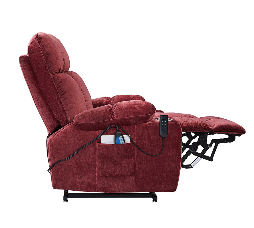 Liyasi Dual OKIN Motor Power Lift Recliner Chair  for Elderly Infinite Position Lay Flat 180° Recliner with Heat Massage - Grand Goldman Shop