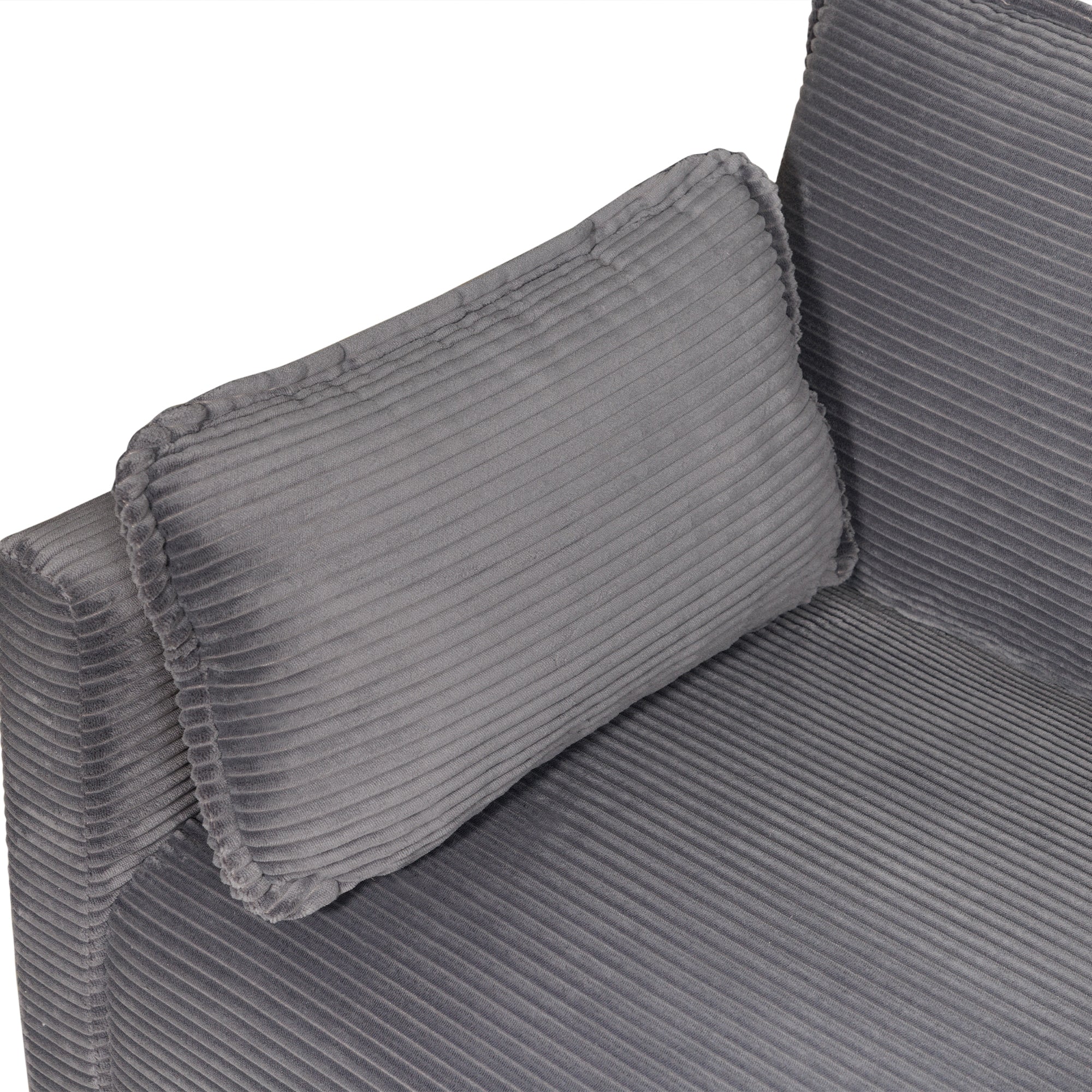 48' Soft Corduroy Loveseat Couch W/Soft Cushions,Side Storage Pocket,Sturdy Composite Board & Solid Wood Frame, High Rebound Sponge,Easy Assembly,Ideal for Living Room,Apartment,Dorm,Office. - Grand Goldman Shop