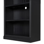 83' Tall Wood Bookcase Suite with light strip ,5-Tier Home Decor Bookcase Suite with Adjustable Shelves,Storage Organizer,Fre