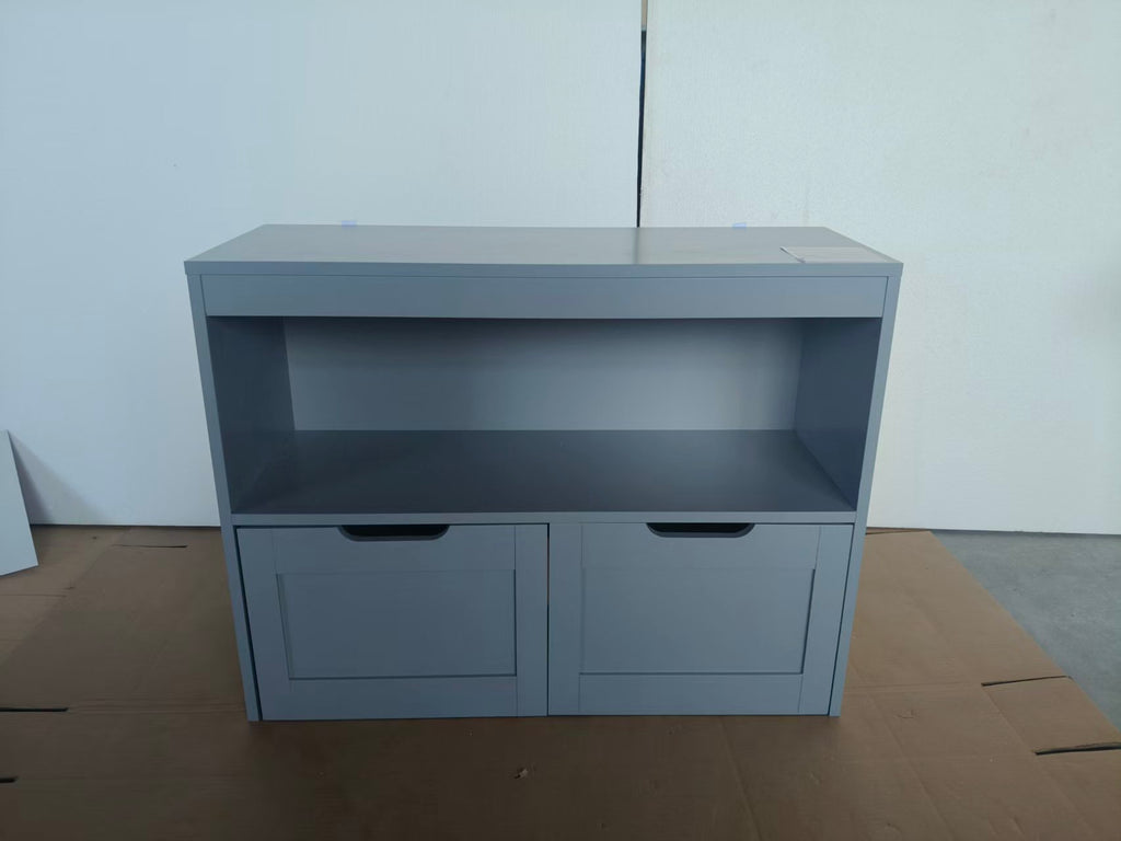 Book Organizer, toy Storage Cabinet Organizer, Gray | Premium Home Decor - Grand Goldman