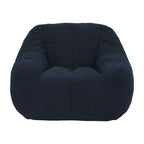Comfy Bean Bag Chair with Memory Foam Filler – Tufted Soft Stuffed Bean Bag Sofa for Dorm, Apartment, or Living Room – Dark Blue - Grand Goldman Shop