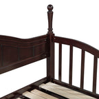 Wooden Twin Size Daybed with Twin Size Trundle, Extendable Daybed with Two Storage Drawers, Espresso(Expected Arrival Time:9.12) - Grand Goldman Shop