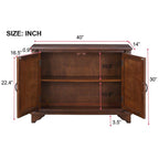 40'  Console Table with Storage Shelf, Retro Entryway Table with Adjustable Storage Shelf, Sofa Couch Table for Hallway, Entry Way, Living Room, Foyer, Light Espresso - Grand Goldman Shop