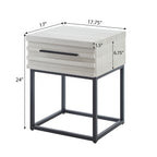 Findlay 2-Piece Bedroom Set, Plush 3D Upholstered Bed with Nightstand, Full - Grand Goldman Shop