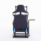 Enhanced and stable racing wheel cockpit, compatible with Fanatec, PXN, Thrustmaster, and Logitech adjustable driving simulat