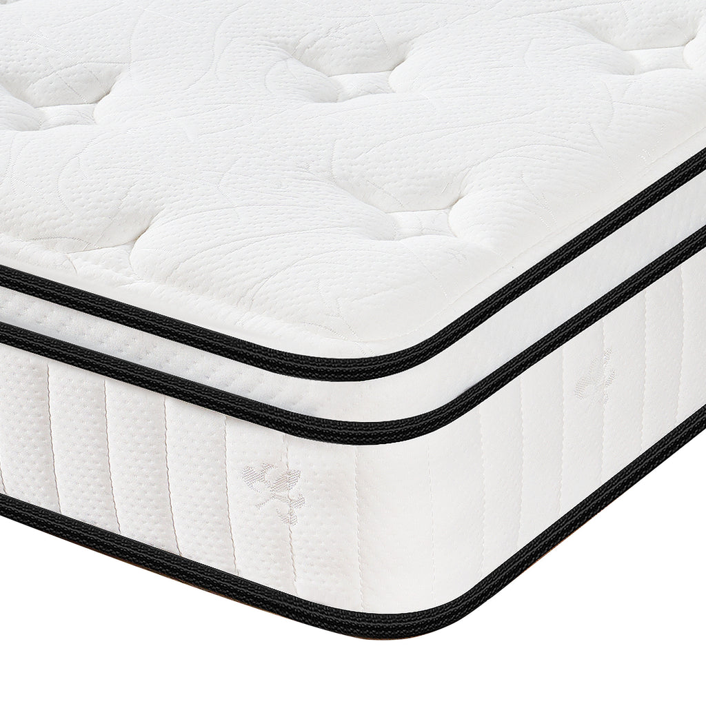 Queen Size Mattress,12 Inch Hybrid Mattress, Individually Pocketed Innerspring, Medium Firm - Grand Goldman Shop
