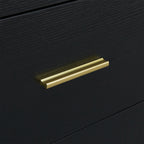 Modern Black 9-Drawer Dresser for Bedroom - Ample Storage Chest of Drawers in Engineered Wood - Grand Goldman Shop