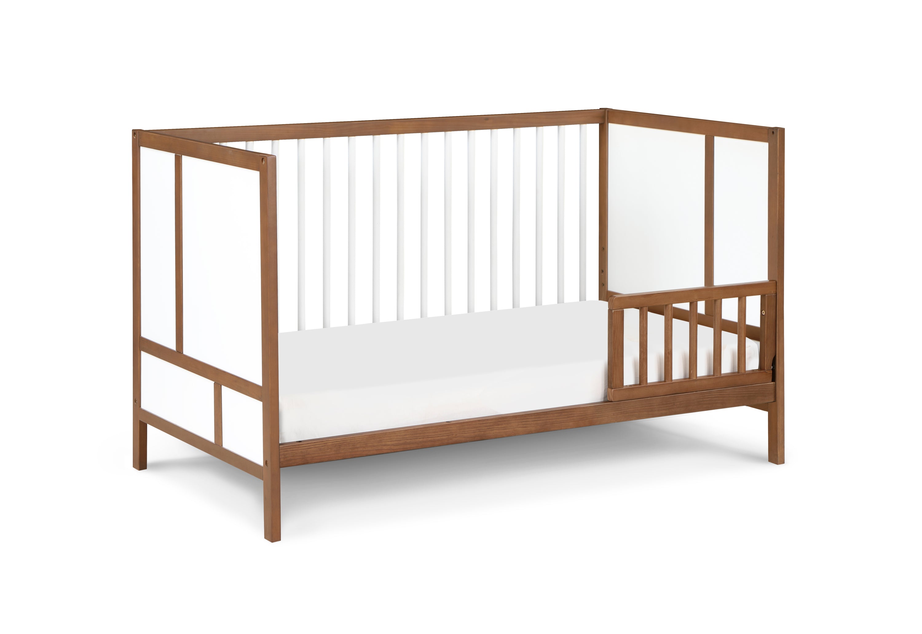 Pixie Toddler Guardrail and Stabilizer Bar in Walnut | Premium Home Decor - Grand Goldman
