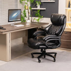 500lbs Big and Tall Office Chair for Heavy People Executive Office Chair with Wide Spring Seat Computer Desk Chair 360 Swivel