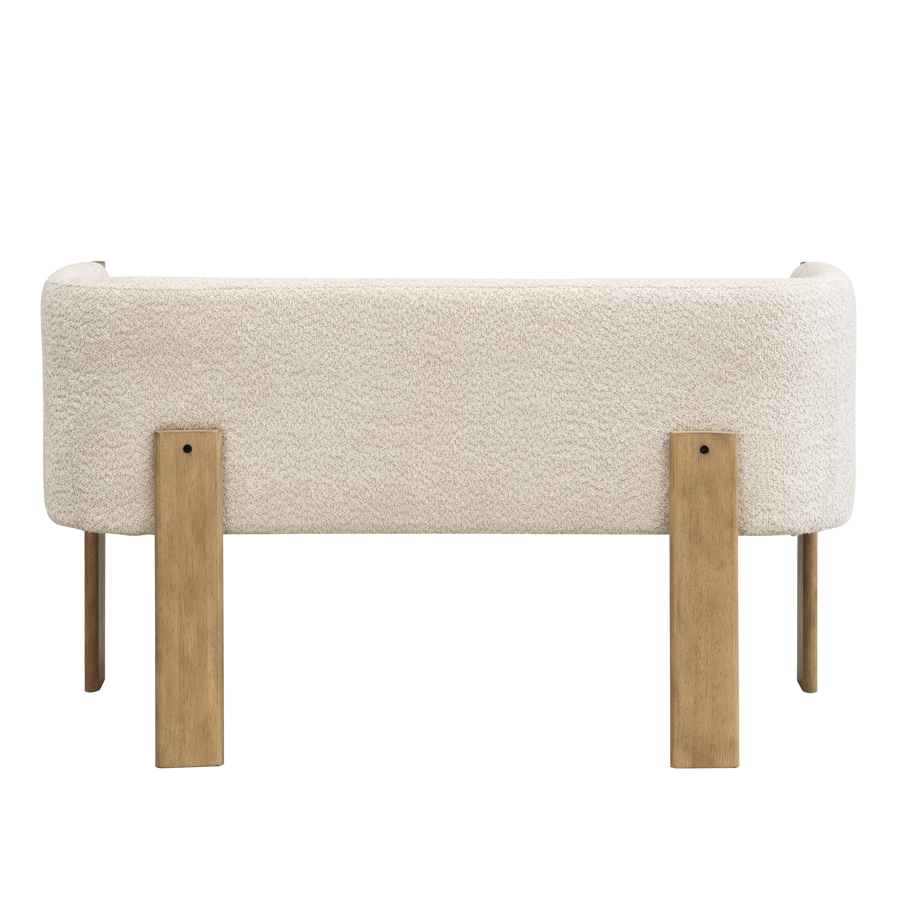 48.5' Upholstered Solid Loveseat (Natural Ash+Almond) - Grand Goldman Shop