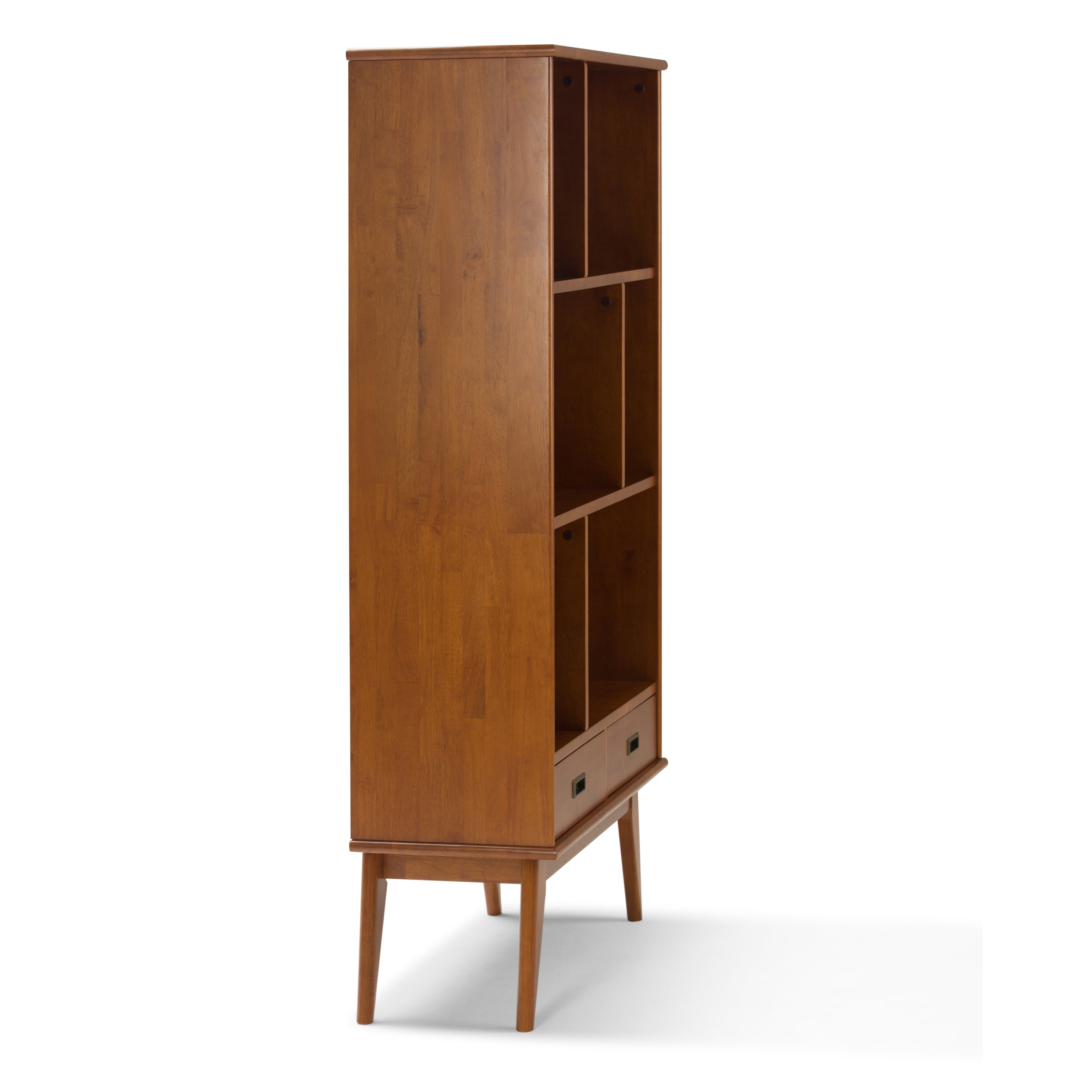 Draper Mid Century Wide Bookcase and Storage Unit | Premium Home Decor - Grand Goldman