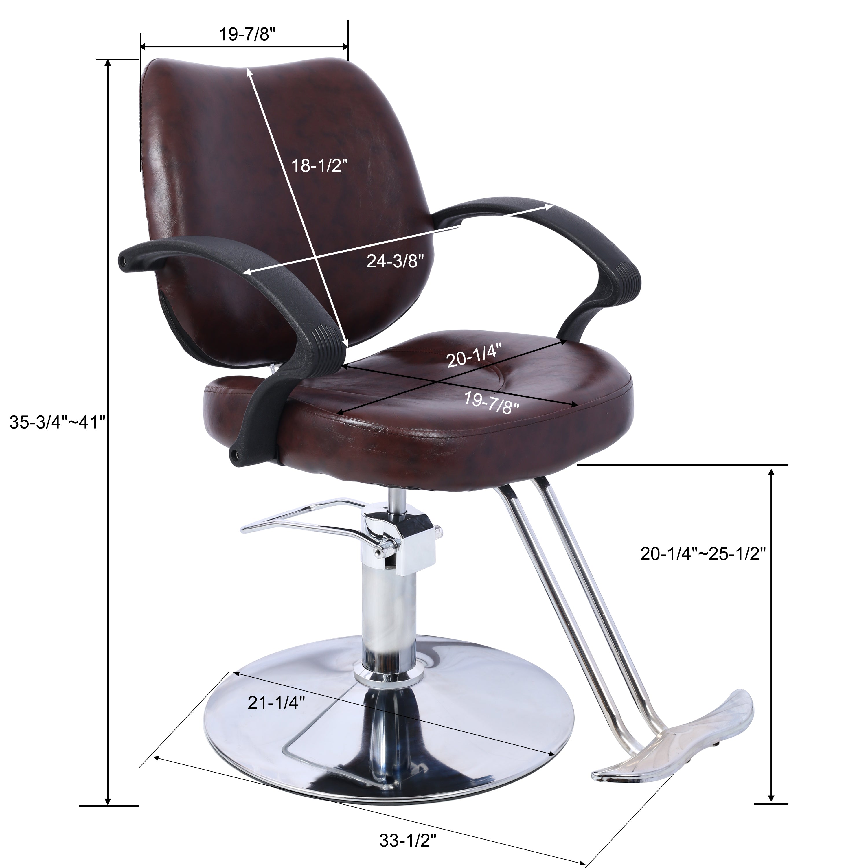 Hair Salon Chair Styling Heavy Duty Hydraulic Pump Barber Chair Beauty Shampoo Barbering Chair for Hair Stylist Women Man,wit
