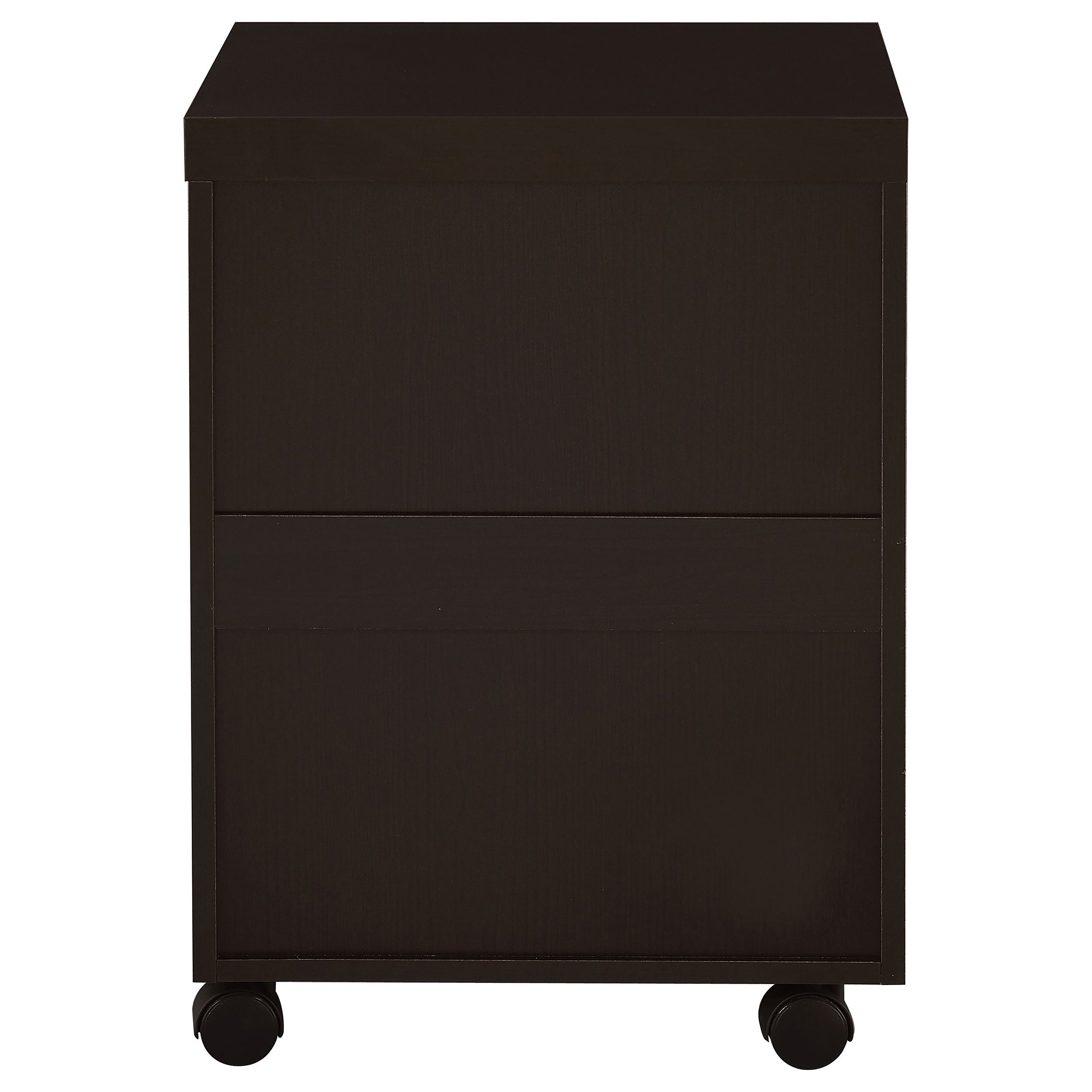 Cappuccino 3-Drawer File Cabinet with Modern Silver Hardware, Brown Wood Finish, Compact Office Storage for Home and Studio -