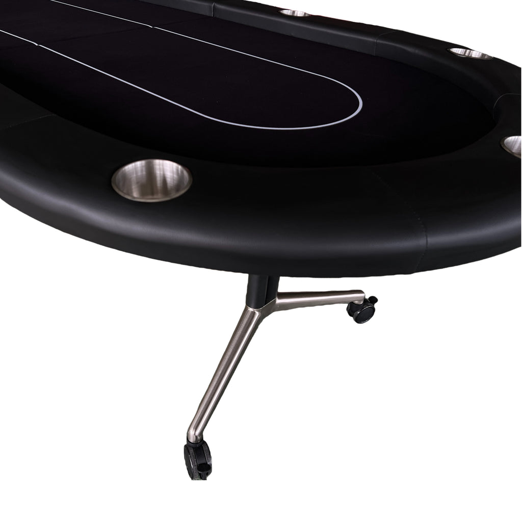 INO Design 94' Fodable Poker Table for 10 players, Black | Premium Home Decor - Grand Goldman