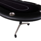 INO Design 94' Fodable Poker Table for 10 players, Black | Premium Home Decor - Grand Goldman