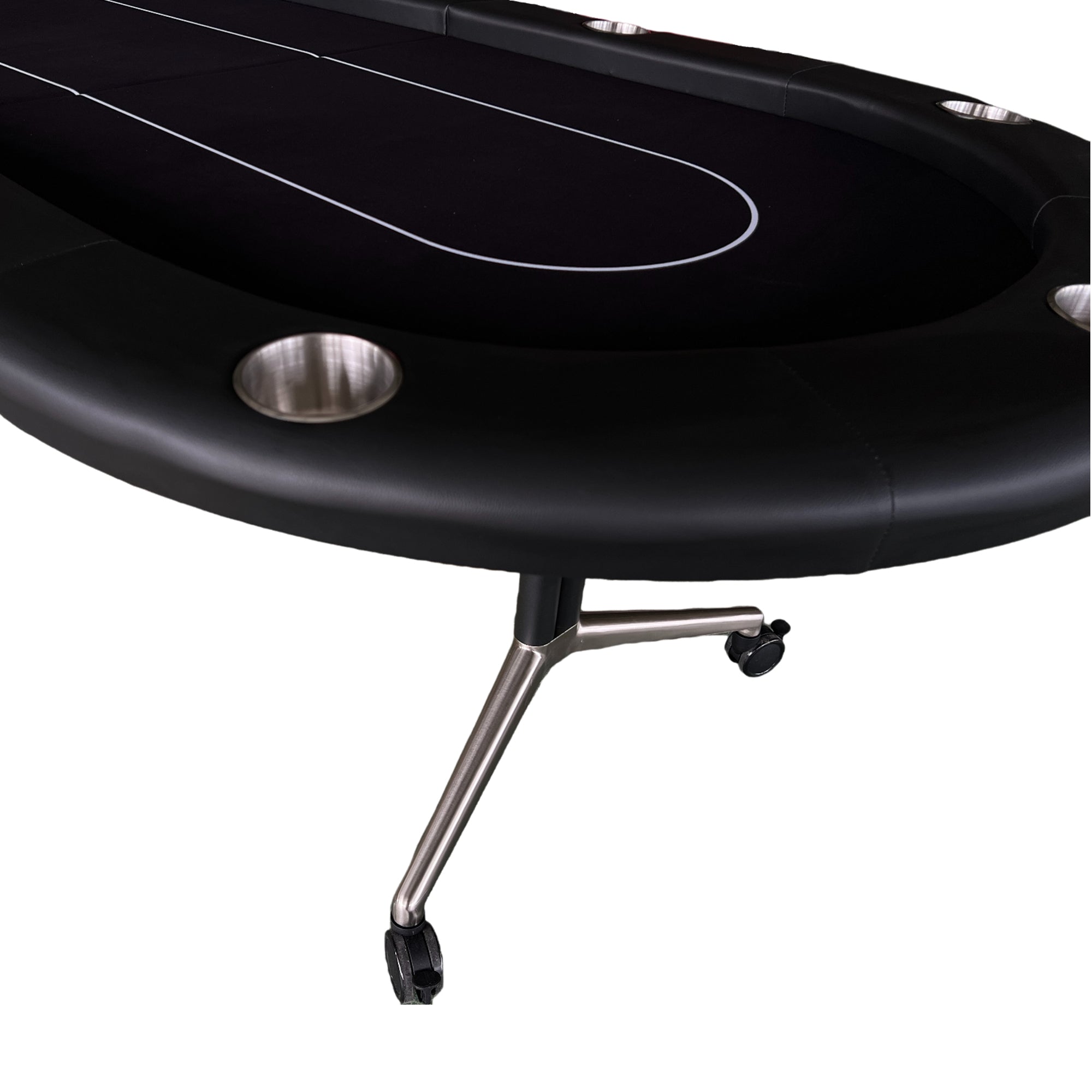 INO Design 94' Fodable Poker Table for 10 players, Black | Premium Home Decor - Grand Goldman