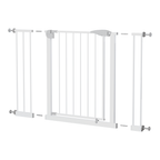 2 Pack 29.5-44.1' Wide Baby Gate for Stairs, Dog Gate Indoor for Doorways, No Drilling Pressure Mounted Pet Gates for Kids, E