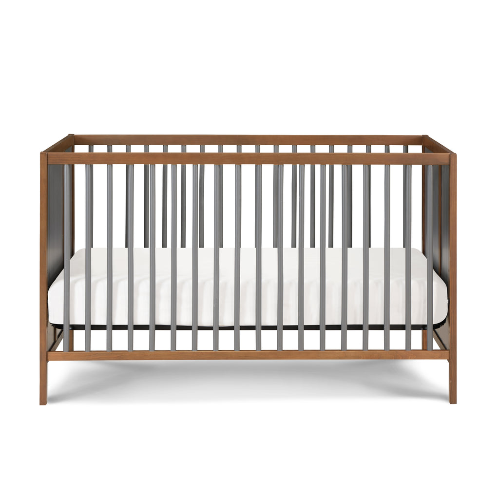 Pixie Finn 3-in-1 Crib in Walnut/Charcoal | Premium Home Decor - Grand Goldman