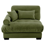 Milano Sofa LSF W/3 pillows - green - Grand Goldman Shop