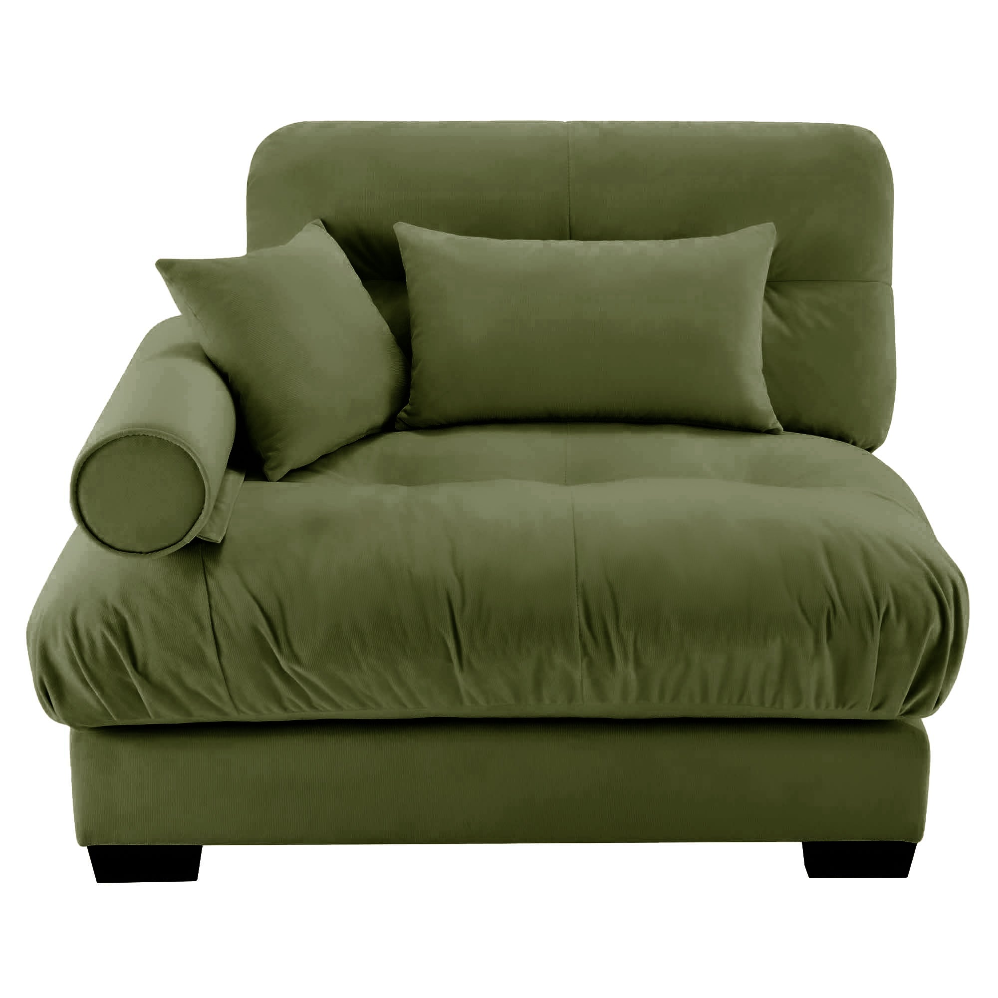 Milano Sofa LSF W/3 pillows - green - Grand Goldman Shop