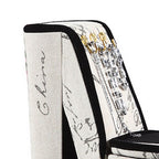 High Heel Script Shoe Jewelry Box with 3 Hooks, Beige and Black - Grand Goldman Shop