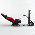 Enhanced and stable racing wheel cockpit, compatible with Fanatec, PXN, Thrustmaster, and Logitech adjustable driving simulat
